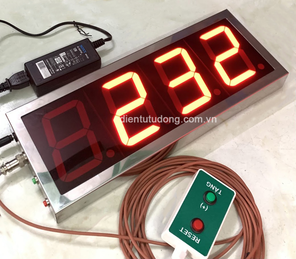 Bộ đếm sản phẩm cơ 4 số lớn